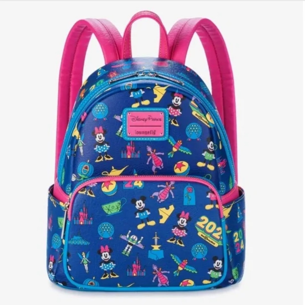 NWT Disney Parks Loungefly Brave New World 2024 Mickey & Friends Mini Backpack